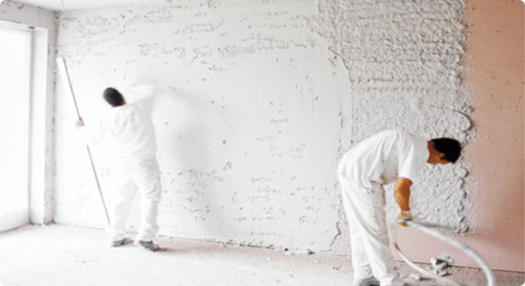 Преимущества механизированного нанесения штукатурки